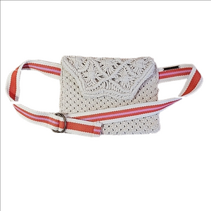 O'Neill Macrame Travel Belt Bag EUC
